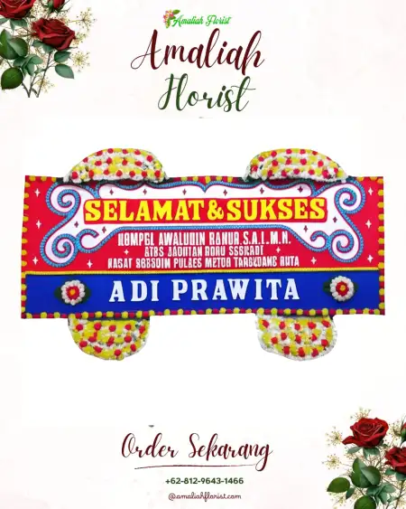 Papan Bunga Ucapan Selamat Maasing